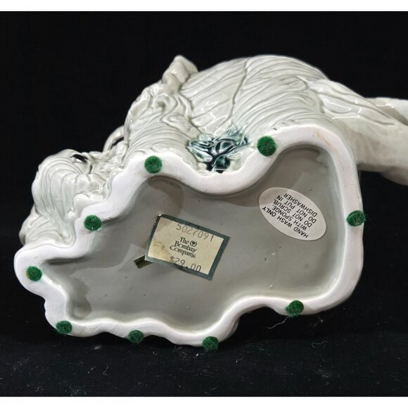 Elephant-Themed Ceramic Teapot With Monkey Lid In Glossy Gray Finish - Picture 7 of 10